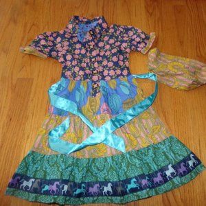 Matilda Jane girls size 4 dress with headband